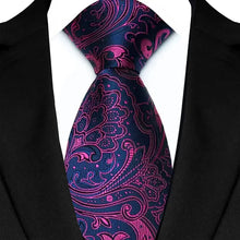 Luxury Mens Necktie Purple Color Stripes, Floral and Plaid Designs