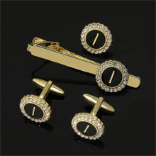 1 Set Of A-B-Z Letters Capital Initial Cufflinks And Tie Clip Jewelry for Men