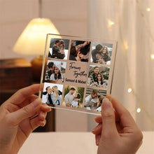 10x10cm Free Personalized Photo Acrylic Block Customize Gifts for Friends, Parent, Retirement Graduation Desktop Ornaments