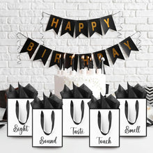 5/10 gift bags with handles, gold foil welcome gift bags, birthday, Christmas, wedding baby and bridesmaid gift bags