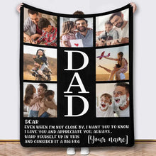 Customized blankets for dad personalized dad photos for dad and husband Father's Day gifts
