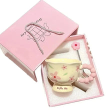 High-value birthday gifts for girls, butterfly ceramic cups, gift boxes