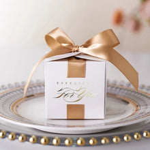 Wedding Favors Gift Box With Ribbon,Candy Chocolate Gift Boxes Souvenirs packing For Baby Shower Birthday Event Party Supplies