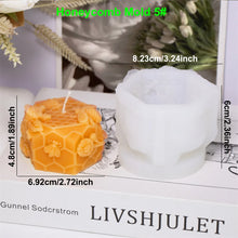 3D Bee Honeycomb Candle Silicone Mold DIY Honeycomb
