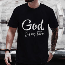 Religious Christian T-Shirt for Men Took A Dna Test and God Is My Father Print Men's Tshirts Christian Cross Jesus Tee Clothes