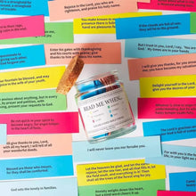 Bible Verses in A Jar, God's Word Storage Jar ,Colorful Bible Verses Gratitude & Blessings Christian ,With Gift Box
