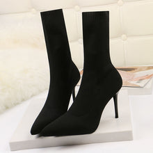 Sexy Sock Stretchy High Heel Boots