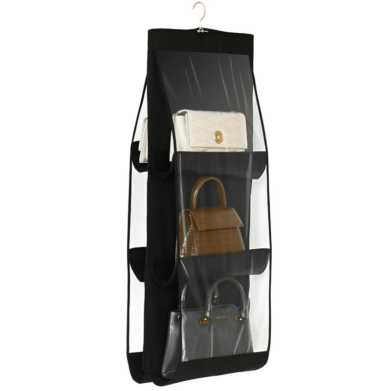 Hanging discount handbag organizer