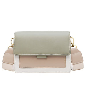 Streamlined Contrast Leather Crossbody Bags for Women