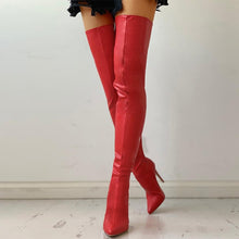 Chic Black High-Heeled Over-the-Knee Boots